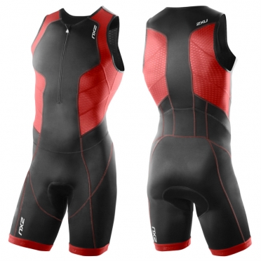 2XU Perform tri suit heren 2015 zwart-rood MT3197d